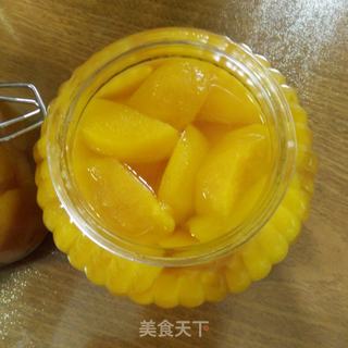 黄桃罐头的做法步骤:7