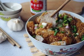 芋头扣肉的做法步骤:9