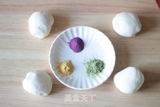 详解绣球馒头的做法步骤:4