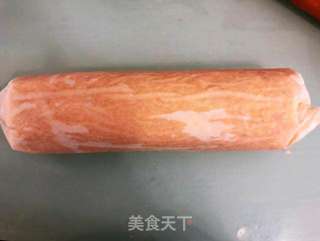 奶油栗蓉蛋糕卷的做法步骤:17
