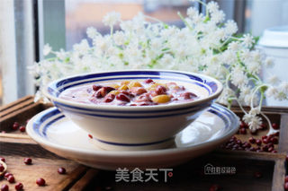 红豆牛奶粥的做法步骤:8
