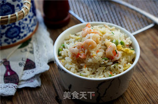 虾仁鱿鱼炒饭的做法步骤:11
