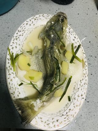 清蒸加州鲈的做法步骤:6