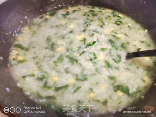 萝卜玉米青菜粥的做法步骤:6