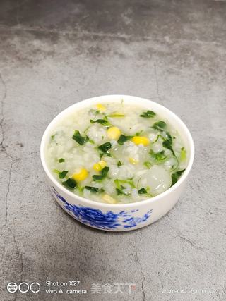 萝卜玉米青菜粥的做法步骤:7