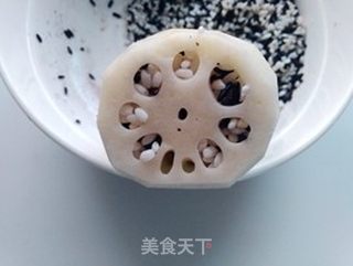 杂粮桂花糖藕的做法步骤:4