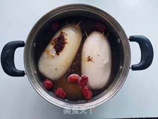 杂粮桂花糖藕的做法步骤:6