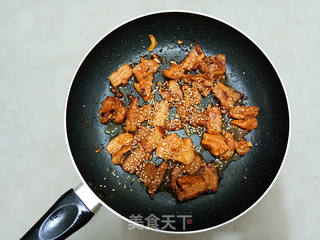 香煎五花肉的做法步骤：7