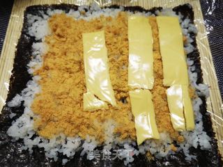 紫菜肉松卷的做法步骤:7