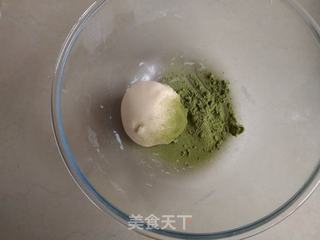 象形小白菜馒头的做法步骤:3