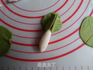 象形小白菜馒头的做法步骤:8