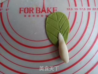 象形小白菜馒头的做法步骤:9