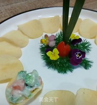 脆薯三文鱼的做法步骤：8