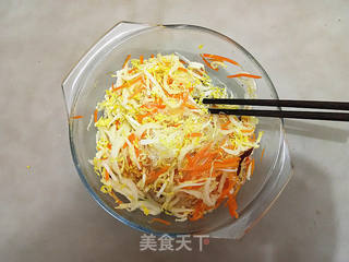 粉丝拌白菜心的做法步骤:9