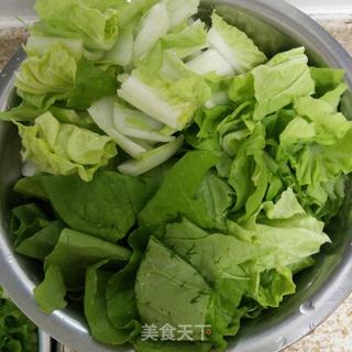 花蛤肉炒奶白菜的做法步骤：1