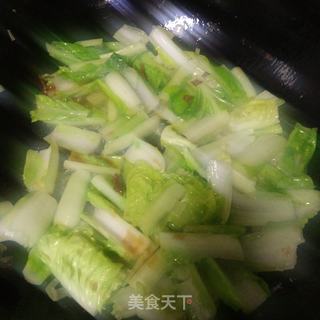 花蛤肉炒奶白菜的做法步骤：10