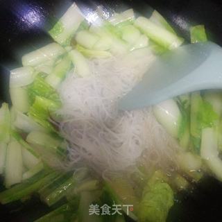 花蛤肉炒奶白菜的做法步骤:11