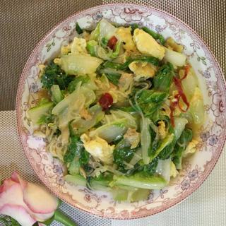 花蛤肉炒奶白菜的做法步骤:16