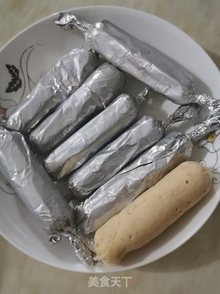 鸡肉肠(不用模具)的做法步骤:8