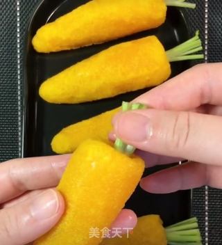胡萝卜豆沙包的做法步骤:9