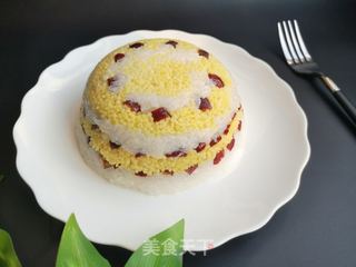 小米枣糕的做法步骤：8