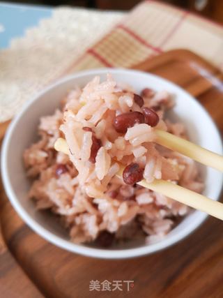 红豆莲子米饭的做法步骤:8