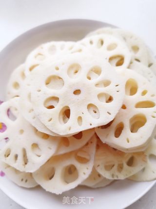 凉拌藕片的做法步骤:3