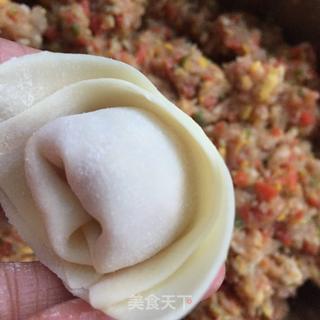 油泼玉米鲜肉馄饨的做法步骤：6