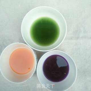 超级漂亮的彩色饭团,大爱啊的做法步骤:2