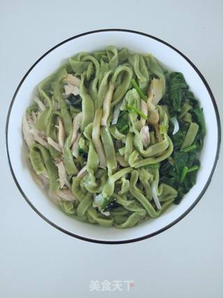 大麦青汁菠菜面的做法步骤:9