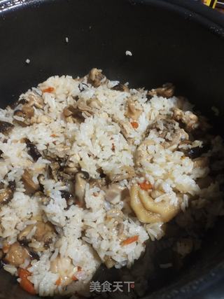 香菇鸡焖饭的做法步骤:14