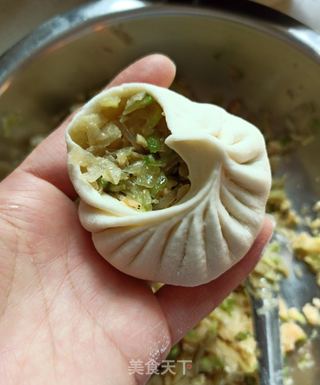 白萝卜鸡蛋包子的做法步骤:13