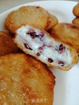 红豆黄金饼的做法步骤:6