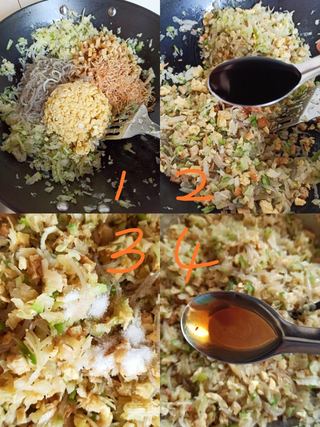 白萝卜鸡蛋包子的做法步骤:7