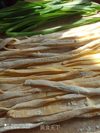 南瓜手擀切面的做法步骤:7