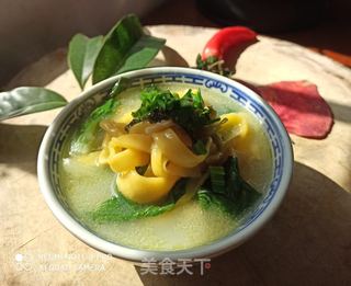 青菜南瓜手擀面的做法步骤：7