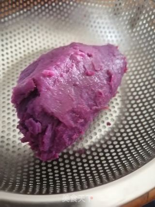 紫薯泥的做法步骤:2