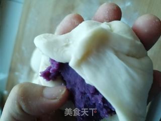 紫薯包,红豆包,豆浆。的做法步骤:17