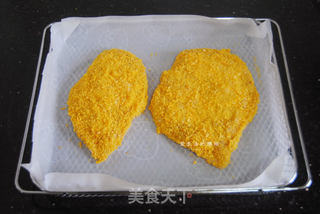 酥香炸鸡排的做法步骤:6