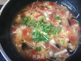 金针菇木耳豆腐蛋花汤的做法步骤:13