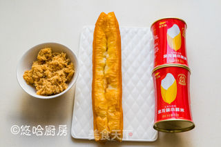 肉松油条饭卷的做法步骤：1