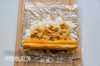 肉松油条饭卷的做法步骤:6