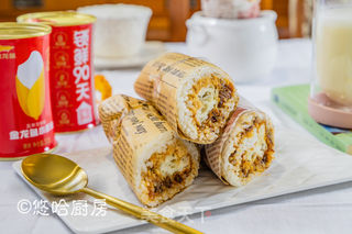 肉松油条饭卷的做法步骤:8