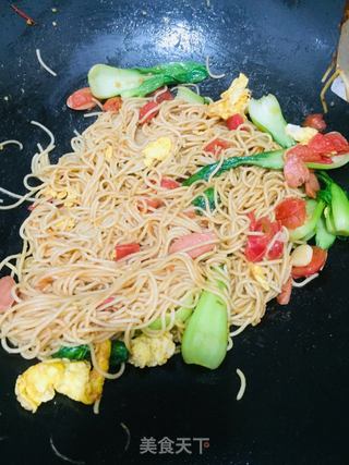 宵夜炒面的做法步骤:10
