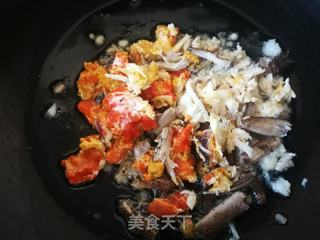 蟹粉豆腐汤捞面的做法步骤:6