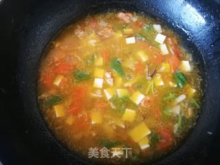 蟹粉豆腐汤捞面的做法步骤：10