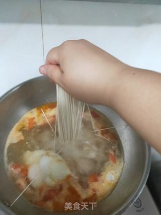西红柿鸡蛋面的做法步骤:6