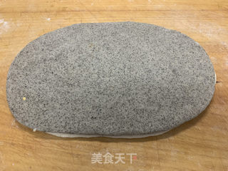 黑芝麻双色馒头的做法步骤:8