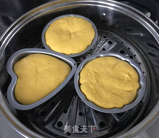 南瓜豆沙馒头的做法步骤:12