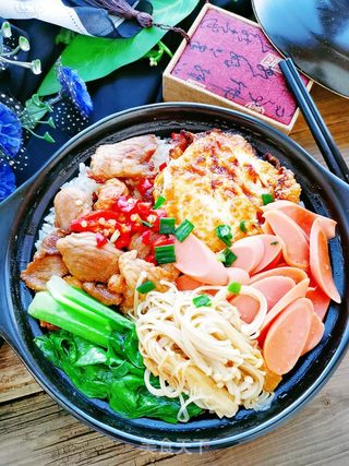 煲仔饭的做法步骤:8